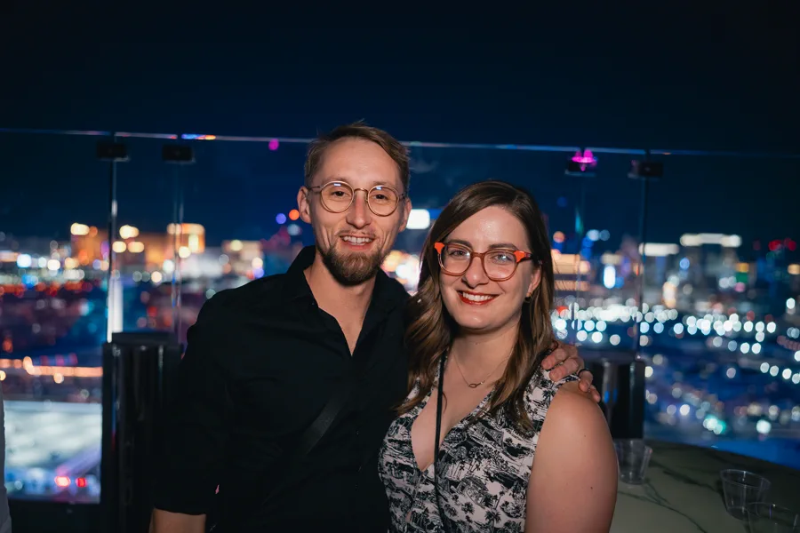 Couple enjoying Ghostbar Las Vegas